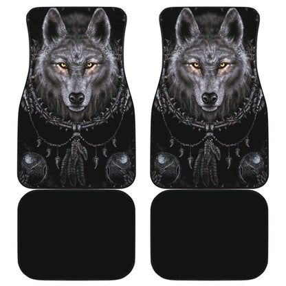 Bohemian Wolf Print Car Floor Mats 212002