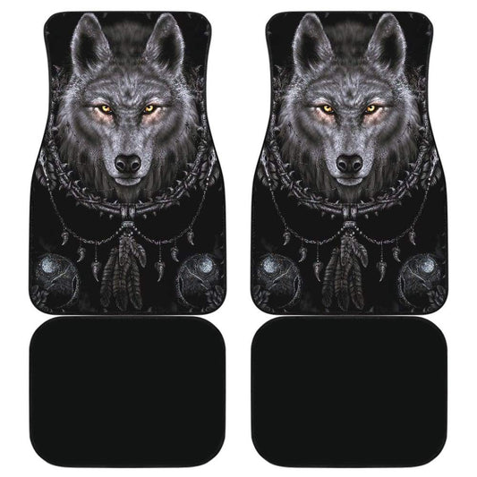 Bohemian Wolf Print Car Floor Mats 212002