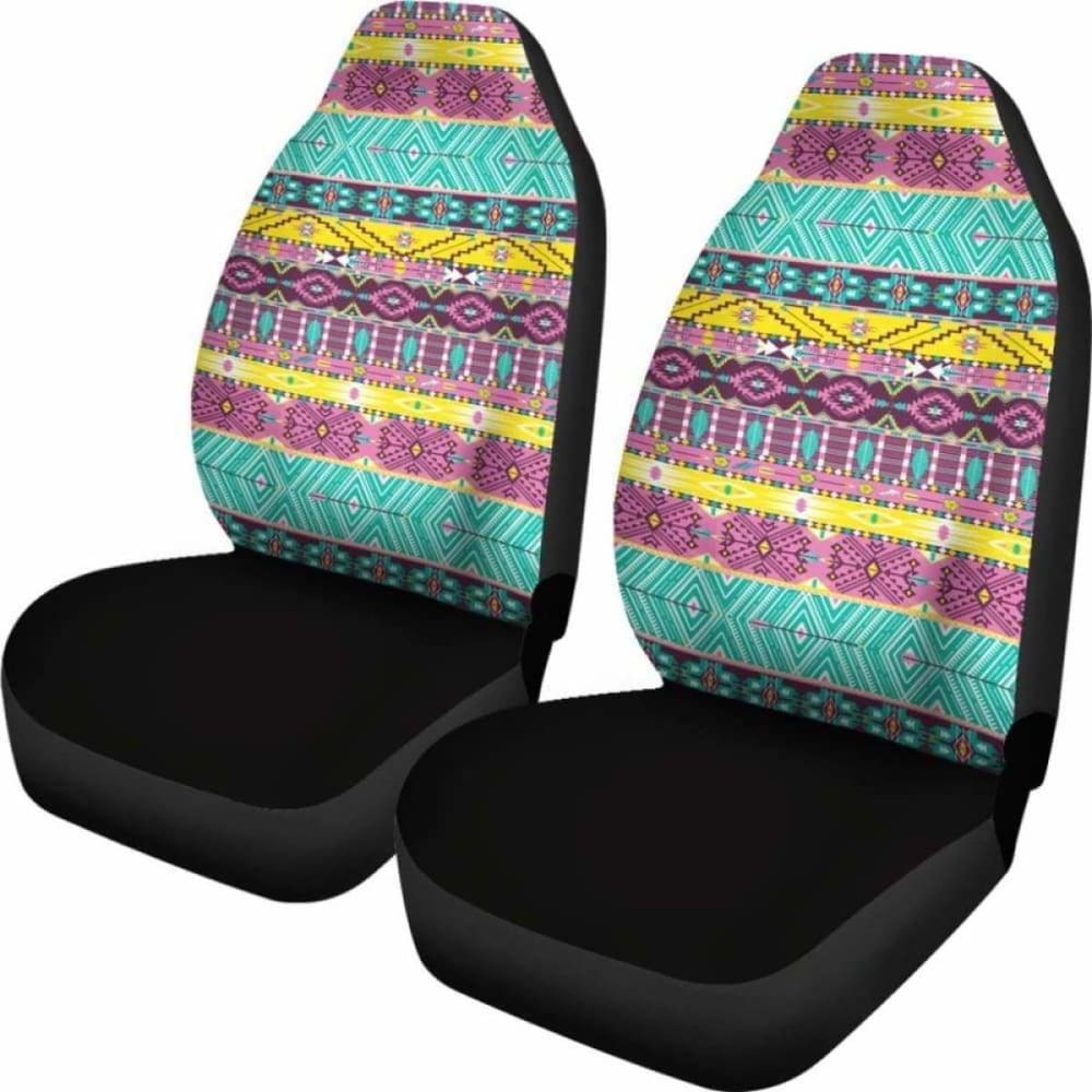 Boho Aztec Art Custom Car Seat Covers 110424 - YourCarButBetter