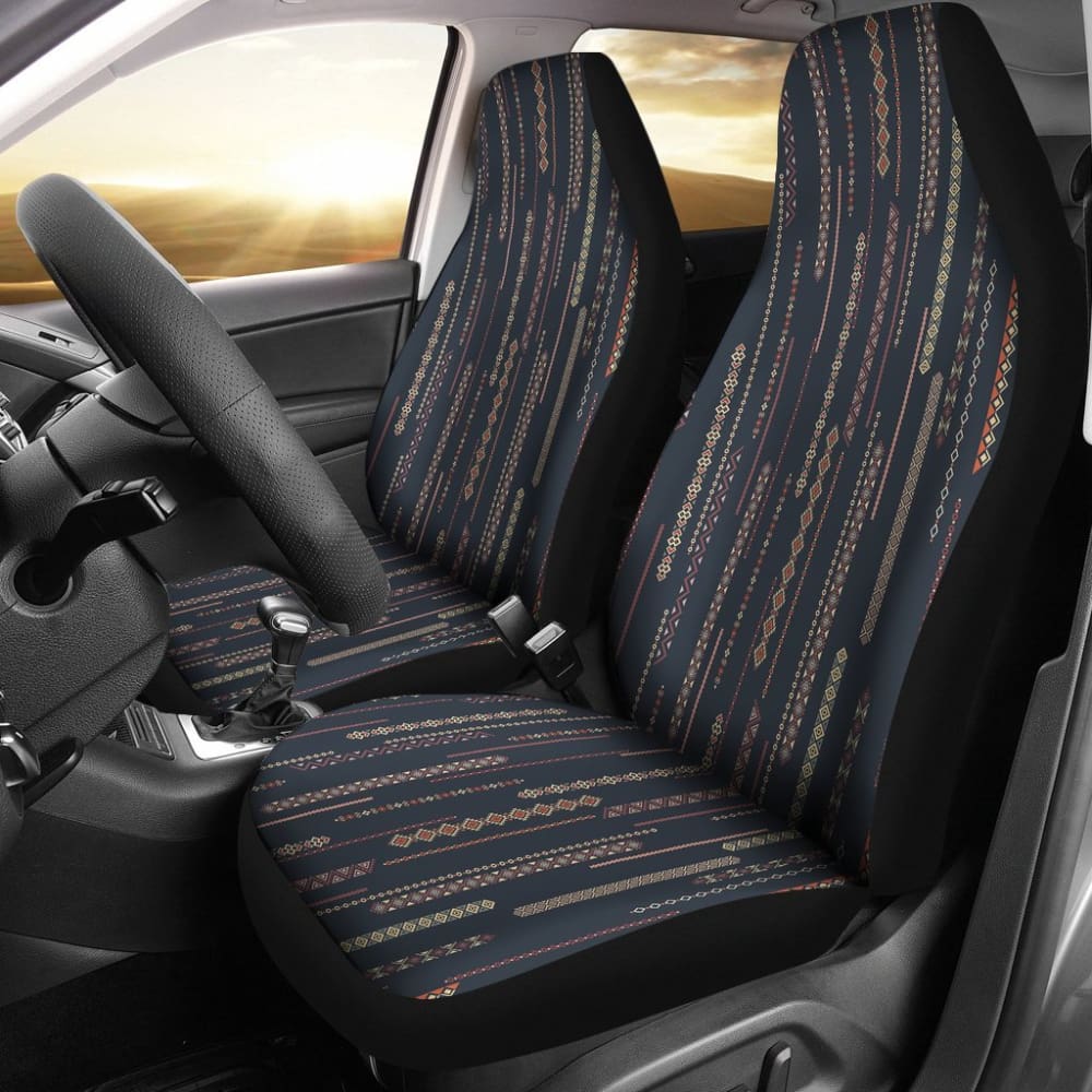 Boho Chic Bohemian Stripes Car Seat Covers 094209 - YourCarButBetter