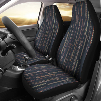 Boho Chic Bohemian Stripes Car Seat Covers 094209 - YourCarButBetter