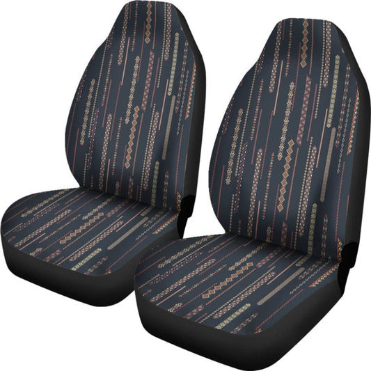 Boho Chic Bohemian Stripes Car Seat Covers 094209 - YourCarButBetter
