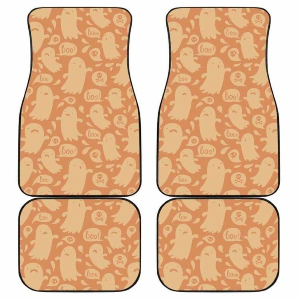 Boo Halloween Car Floor Mats 102802 - YourCarButBetter