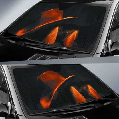 Boots & Hat of Cowboy Vintage theme car auto sunshades 172609 - YourCarButBetter