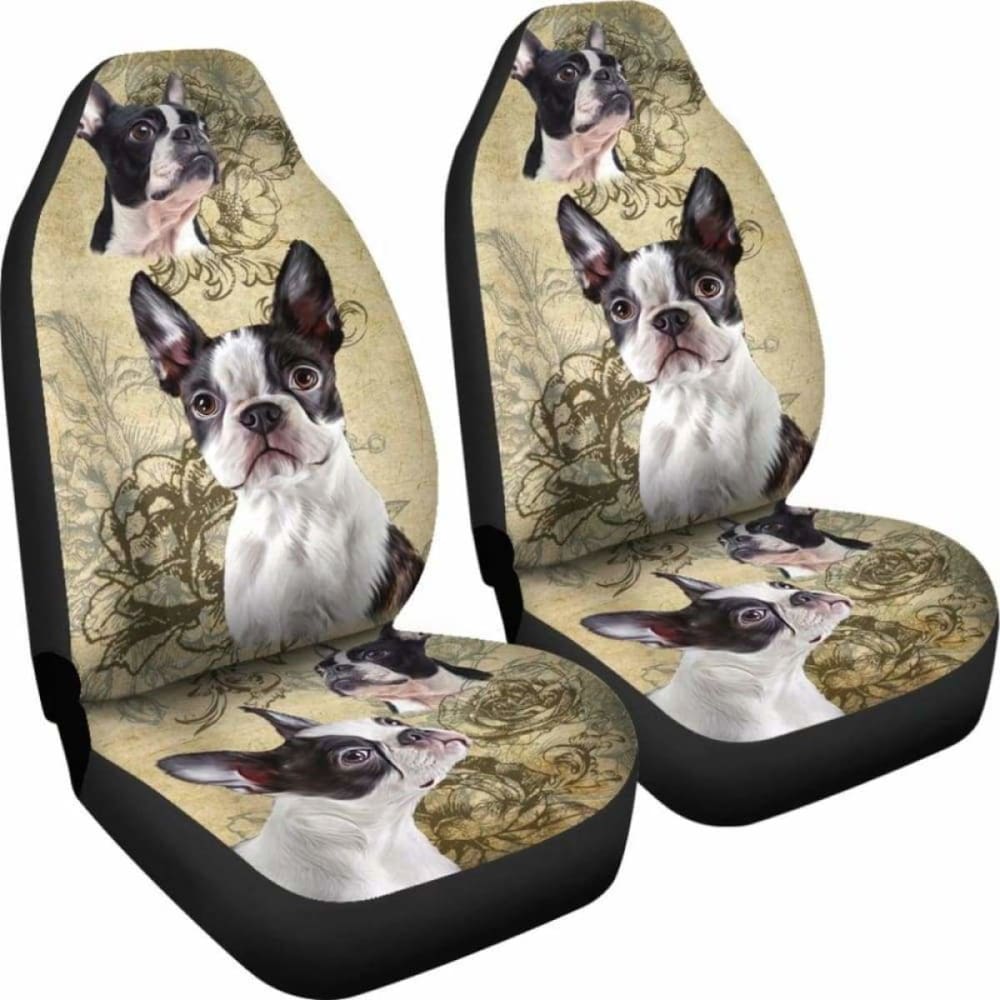 Boston Terrier - Car Seat Covers 110424 - YourCarButBetter
