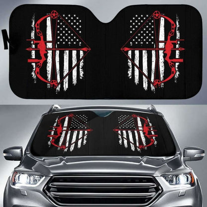 Bow Hunter Flag Auto Sun Car Shades 182102 - YourCarButBetter