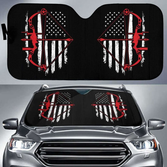 Bow Hunter Flag Auto Sun Car Shades 182102 - YourCarButBetter
