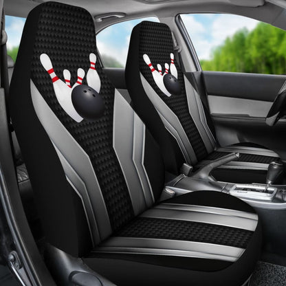 Bowling Car Seat Cover Metal Print 211008 - YourCarButBetter