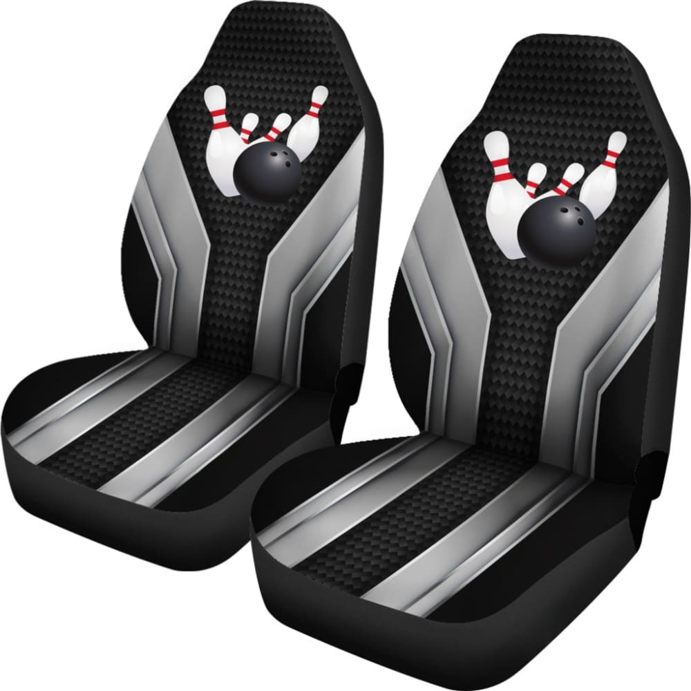 Bowling Car Seat Cover Metal Print 211008 - YourCarButBetter