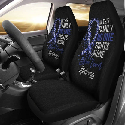 Brain Cancer No One Fights Alone Car Seat Covers 210101 - YourCarButBetter