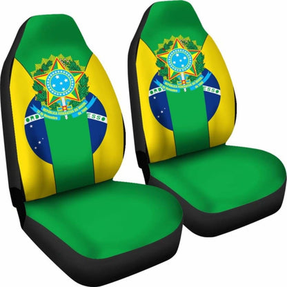 Brazil Coat Of Arms Car Seat Cover Amazing 105905 - YourCarButBetter