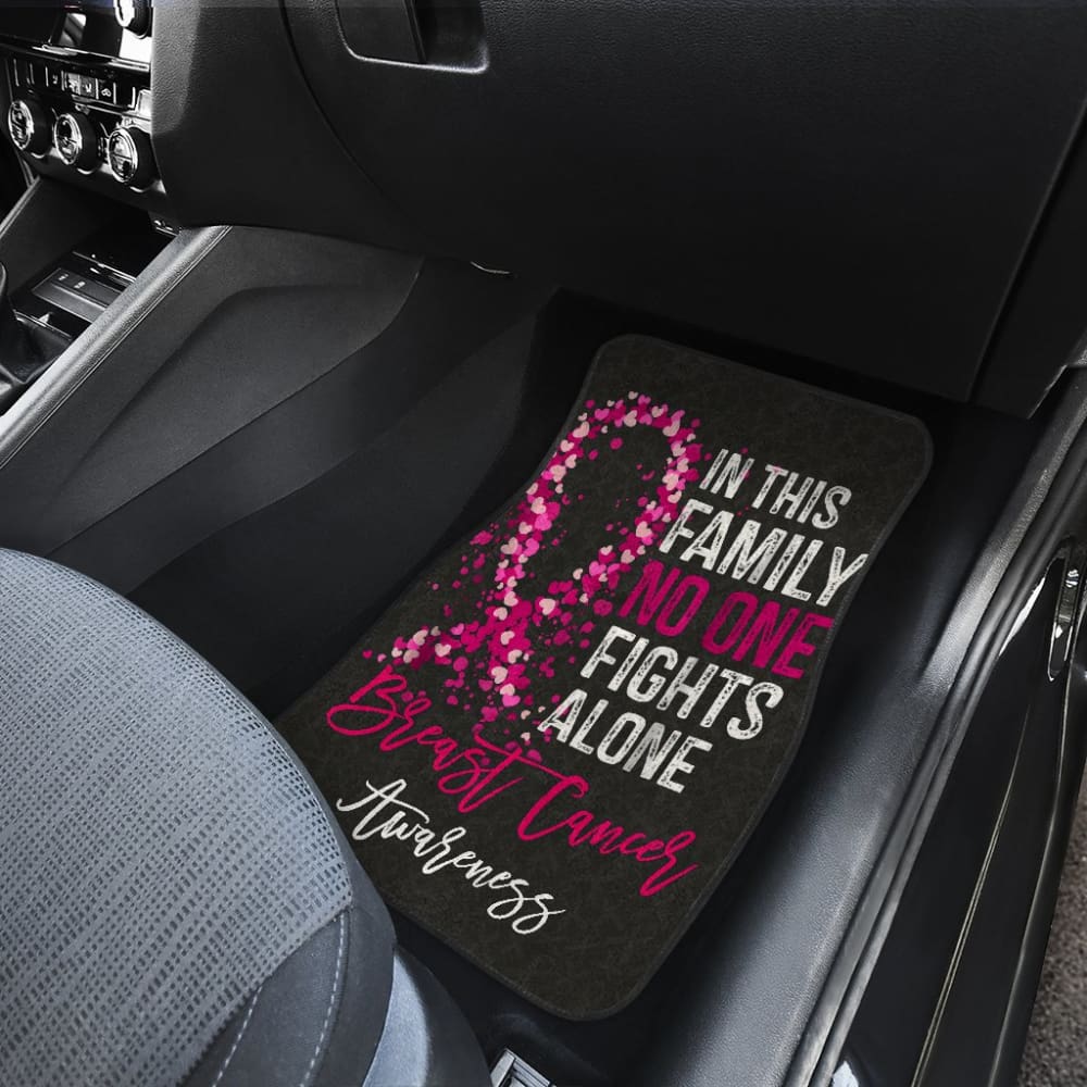 Breast Cancer No One Fights Alone Car Floor Mats 211902
