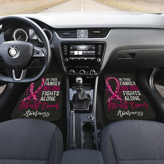 Breast Cancer No One Fights Alone Car Floor Mats 211902