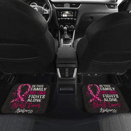 Breast Cancer No One Fights Alone Car Floor Mats 211902