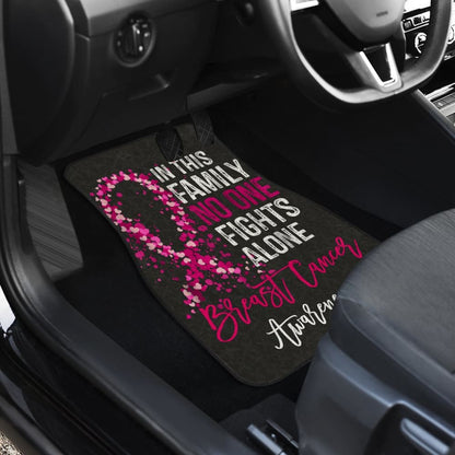 Breast Cancer No One Fights Alone Car Floor Mats 211902