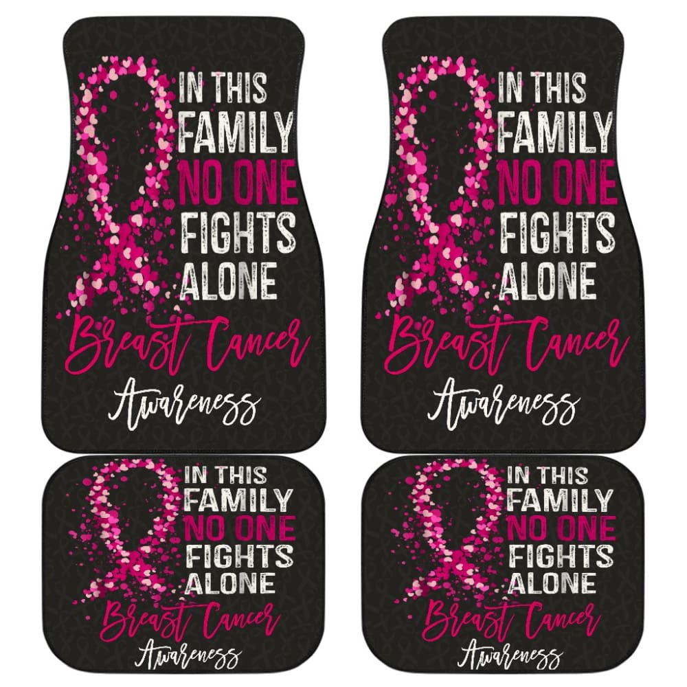 Breast Cancer No One Fights Alone Car Floor Mats 211902