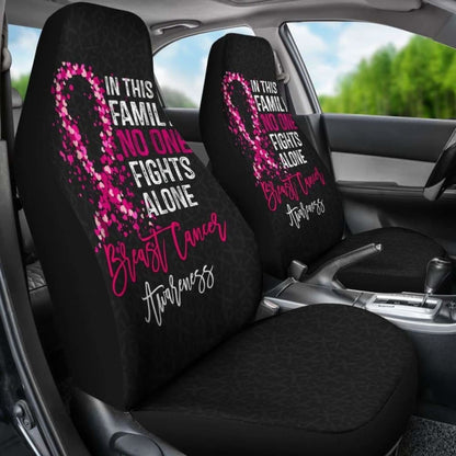 Breast Cancer No One Fights Alone Car Seat Covers 211902