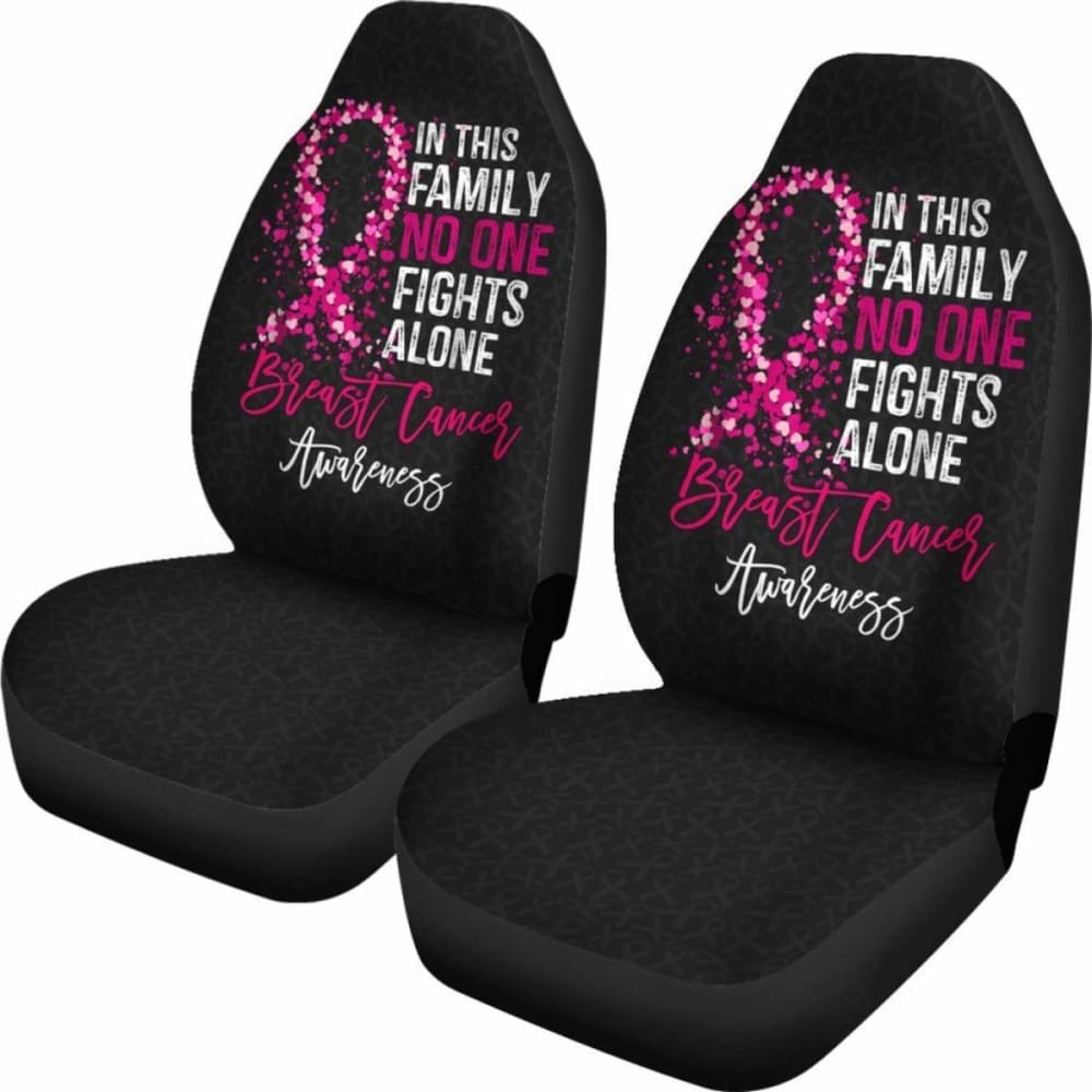 Breast Cancer No One Fights Alone Car Seat Covers 211902