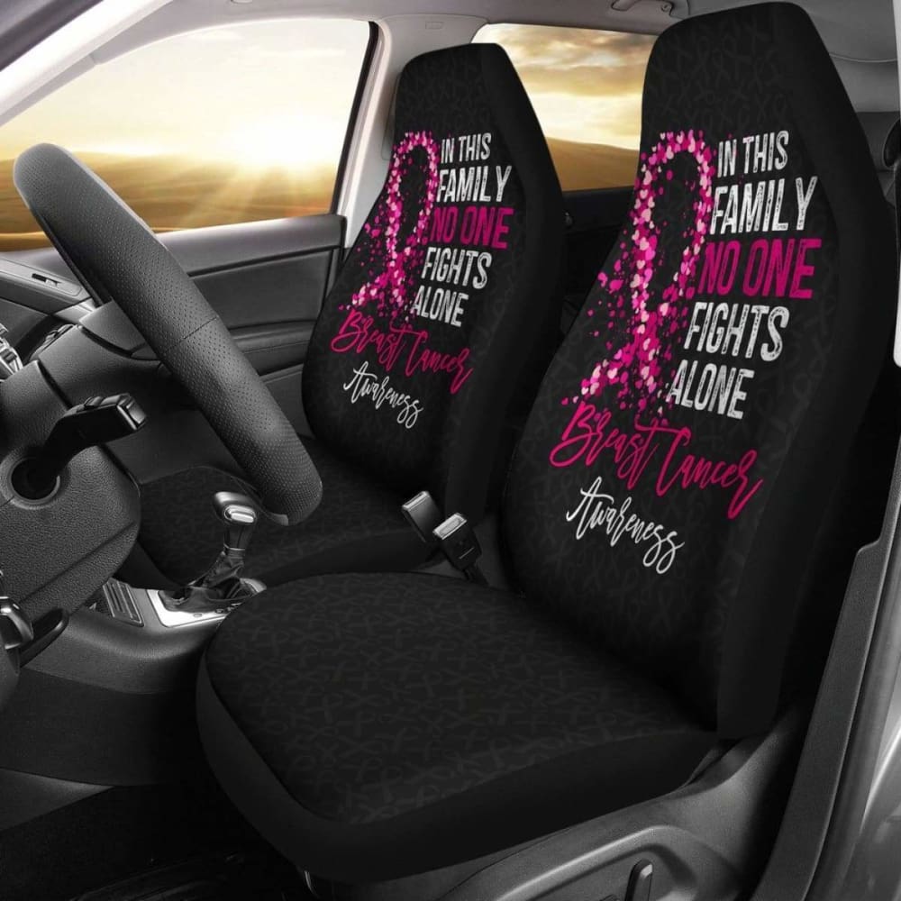 Breast Cancer No One Fights Alone Car Seat Covers 211902