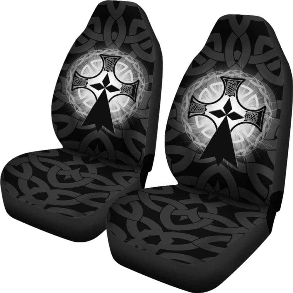 Brittany Car Seat Cover - Brittany Symbol With Celtic Cross 160905