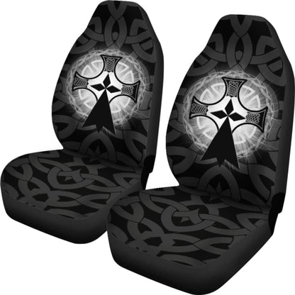 Brittany Car Seat Cover - Brittany Symbol With Celtic Cross 160905