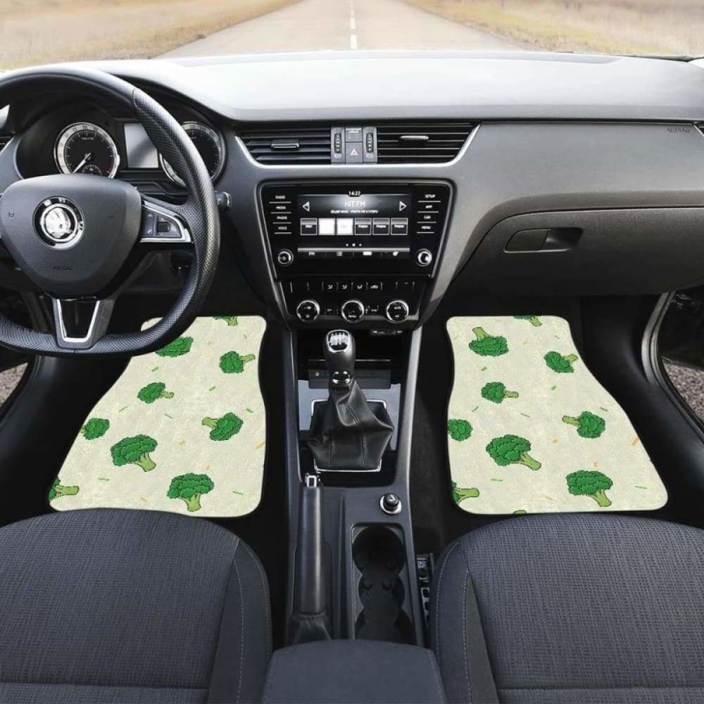 Broccoli Pattern Front And Back Car Mats 194013 - YourCarButBetter