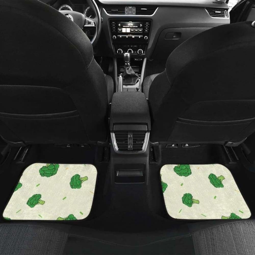 Broccoli Pattern Front And Back Car Mats 194013 - YourCarButBetter