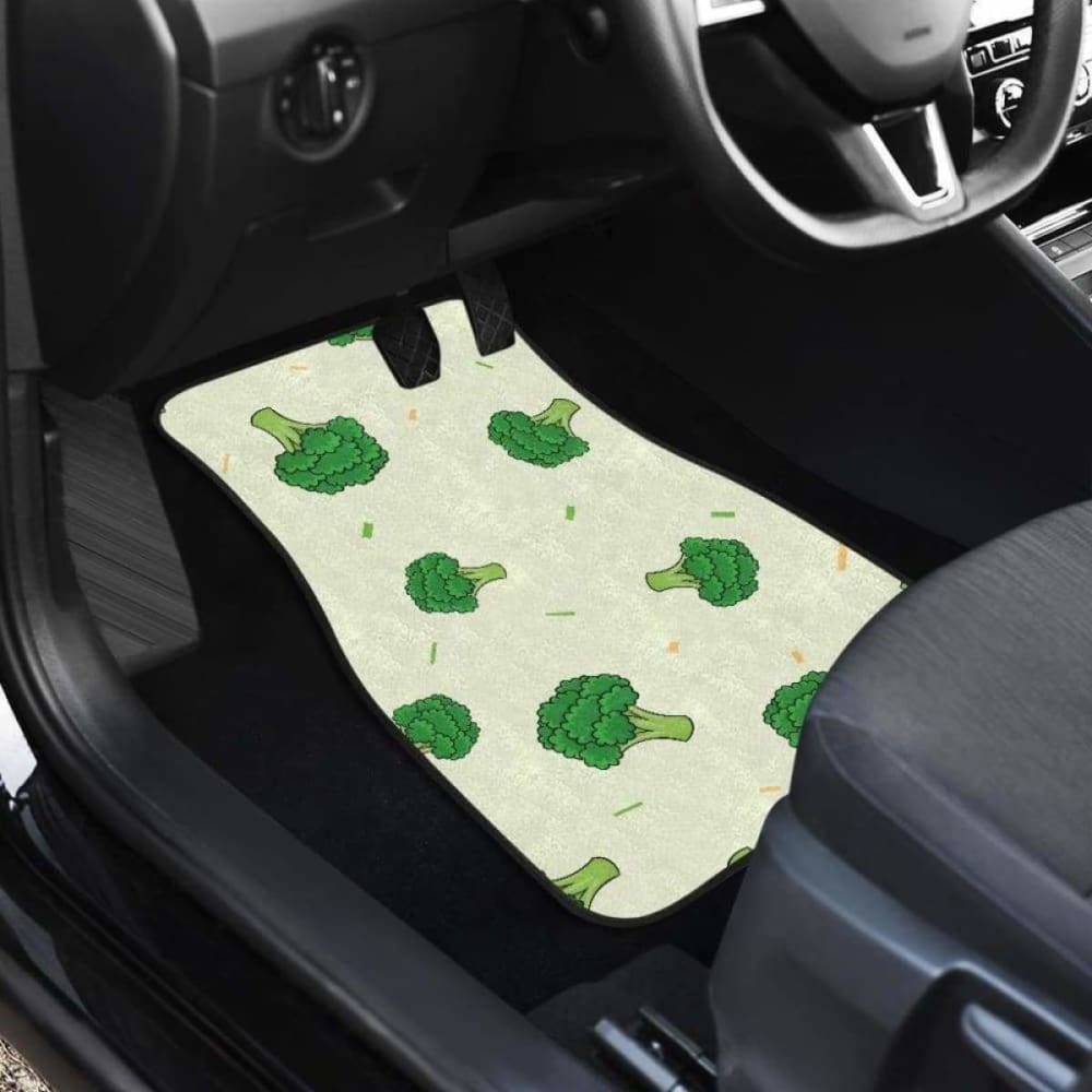 Broccoli Pattern Front And Back Car Mats 194013 - YourCarButBetter