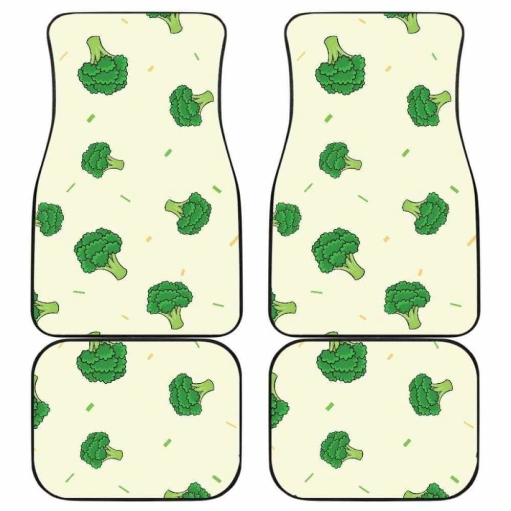 Broccoli Pattern Front And Back Car Mats 194013 - YourCarButBetter