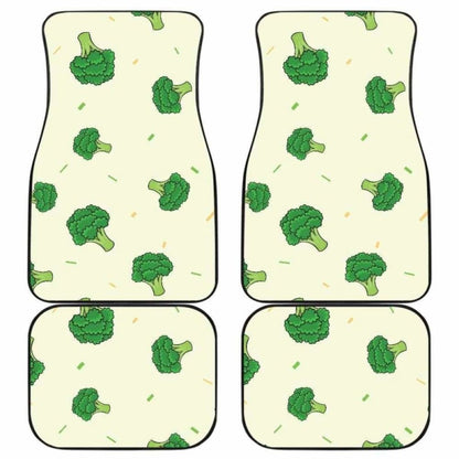 Broccoli Pattern Front And Back Car Mats 194013 - YourCarButBetter