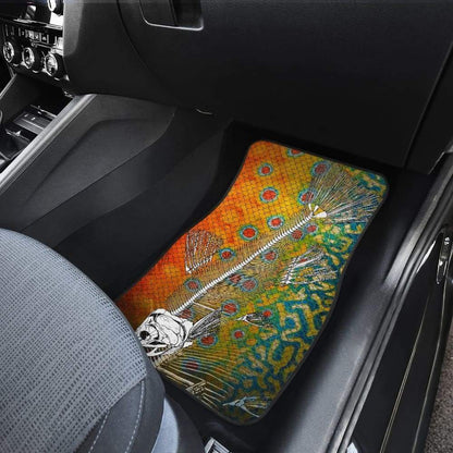 Brook Trout Bones And Skin Pattern Fishing Car Floor Mats 182417 - YourCarButBetter