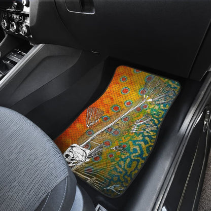Brook Trout Bones And Skin Pattern Fishing Car Floor Mats 182417 - YourCarButBetter