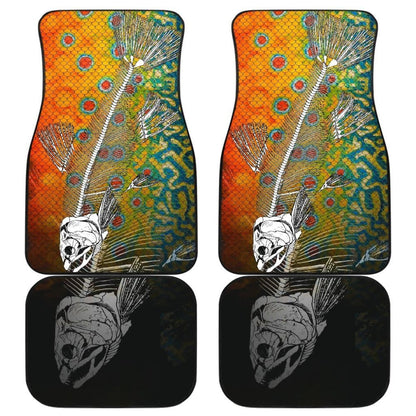 Brook Trout Bones And Skin Pattern Fishing Car Floor Mats 182417 - YourCarButBetter