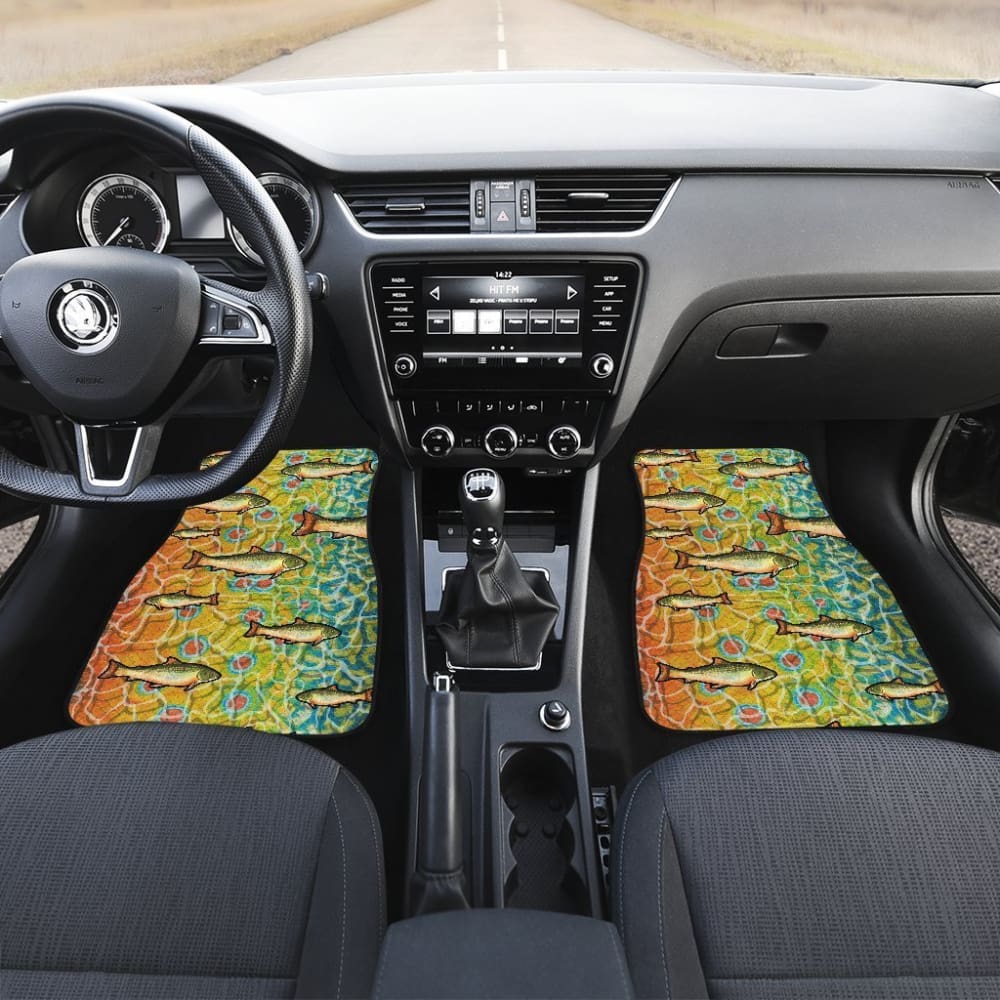 Brook Trout Fish Skin Pattern Fishing Car Floor Mats 182417 - YourCarButBetter