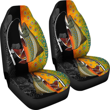 Brook Trout Fishing Car Seat Covers 182417 - YourCarButBetter