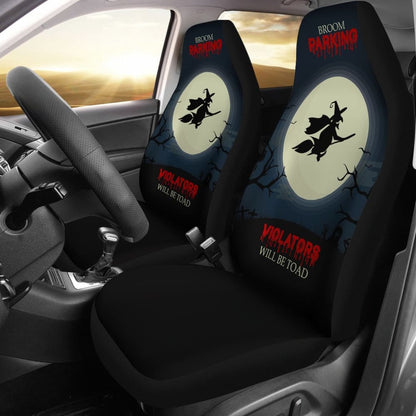 Broom Parking Violators Will Be Toad Car Seat Covers 211110 - YourCarButBetter