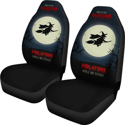 Broom Parking Violators Will Be Toad Car Seat Covers 211110 - YourCarButBetter