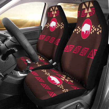 Brown Bison Native American Pride Car Seat Covers 093223 - YourCarButBetter