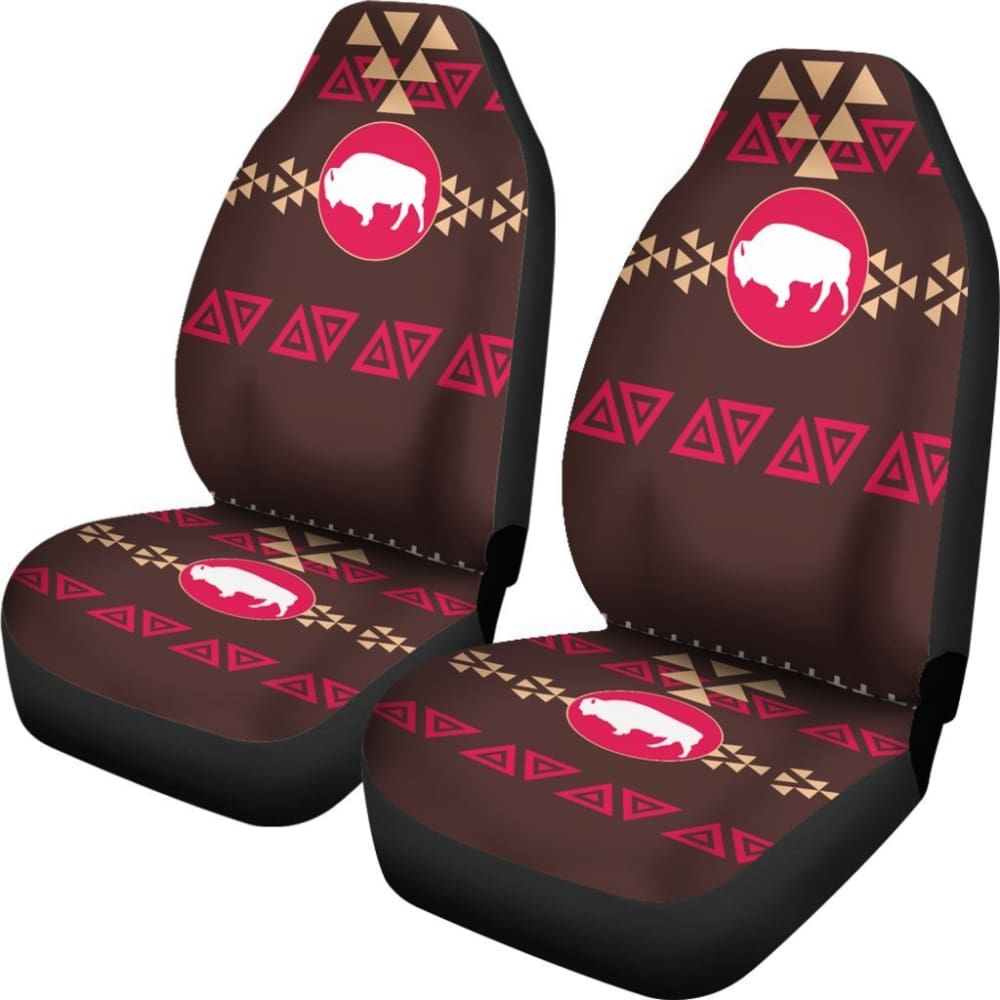 Brown Bison Native American Pride Car Seat Covers 093223 - YourCarButBetter