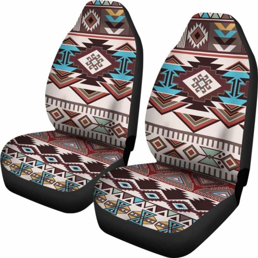 Brown Boho Aztec Car Seat Covers 110424 - YourCarButBetter