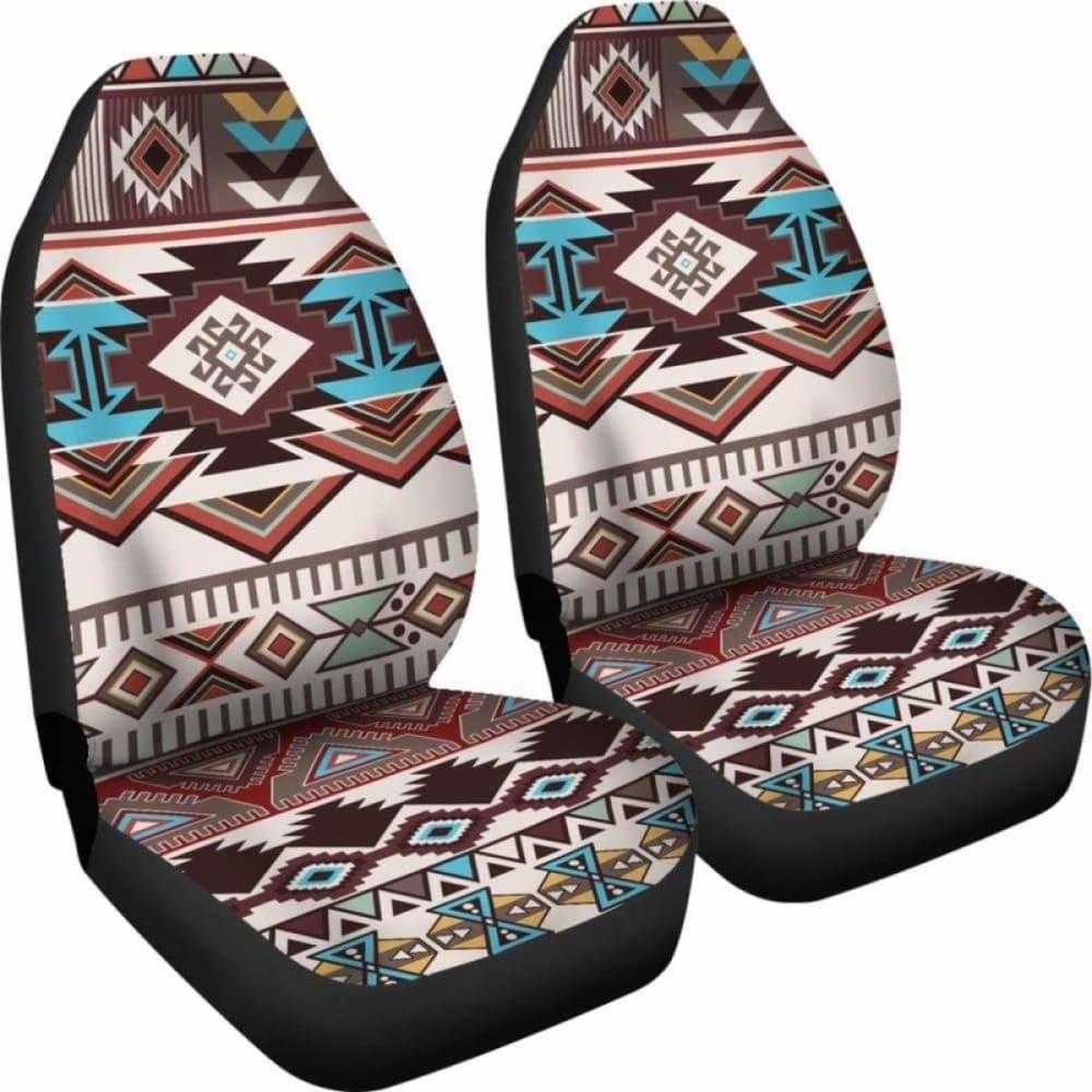 Brown Boho Aztec Car Seat Covers 110424 - YourCarButBetter