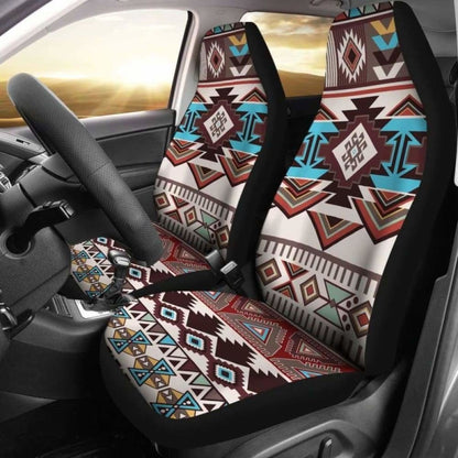 Brown Boho Aztec Car Seat Covers 110424 - YourCarButBetter