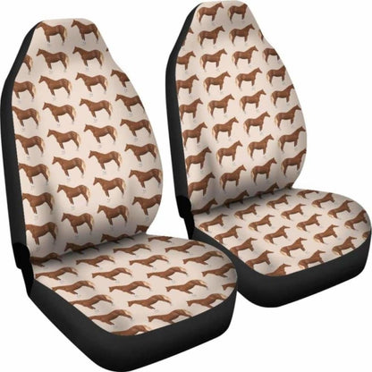 Brown Horses Car Seat Cover 170804