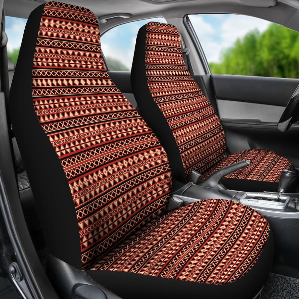 Brown Orange Aztec Pattern Car Seat Covers 211001 - YourCarButBetter