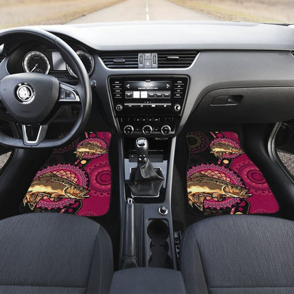 Brown Trout Ethnic Pattern Fishing Car Floor Mats 182417 - YourCarButBetter