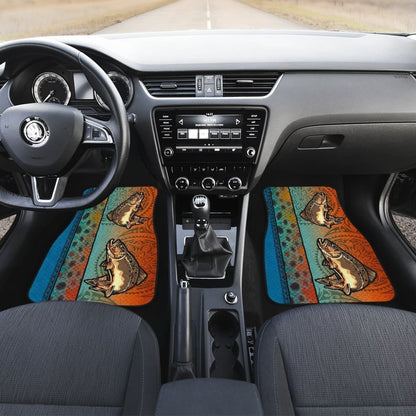 Brown Trout Fish Scale Pattern Fishing Car Floor Mats 182417 - YourCarButBetter