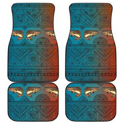 Brown Trout Skin Color Boho Pattern Fishing Car Floor Mats 182417 - YourCarButBetter