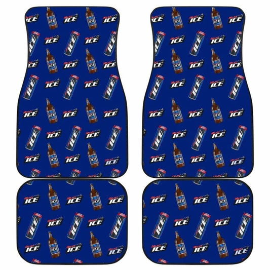 Bud Ice Car Floor Mats Beer Lover Gift Idea 195016 - YourCarButBetter