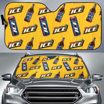 Bud Ice Car Sun Shade Auto Sun Visor For Beer Lover 102507 - YourCarButBetter