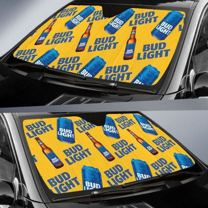 Bud Light Car Sun Shade Auto Sun Visor For Beer Lover 102507 - YourCarButBetter